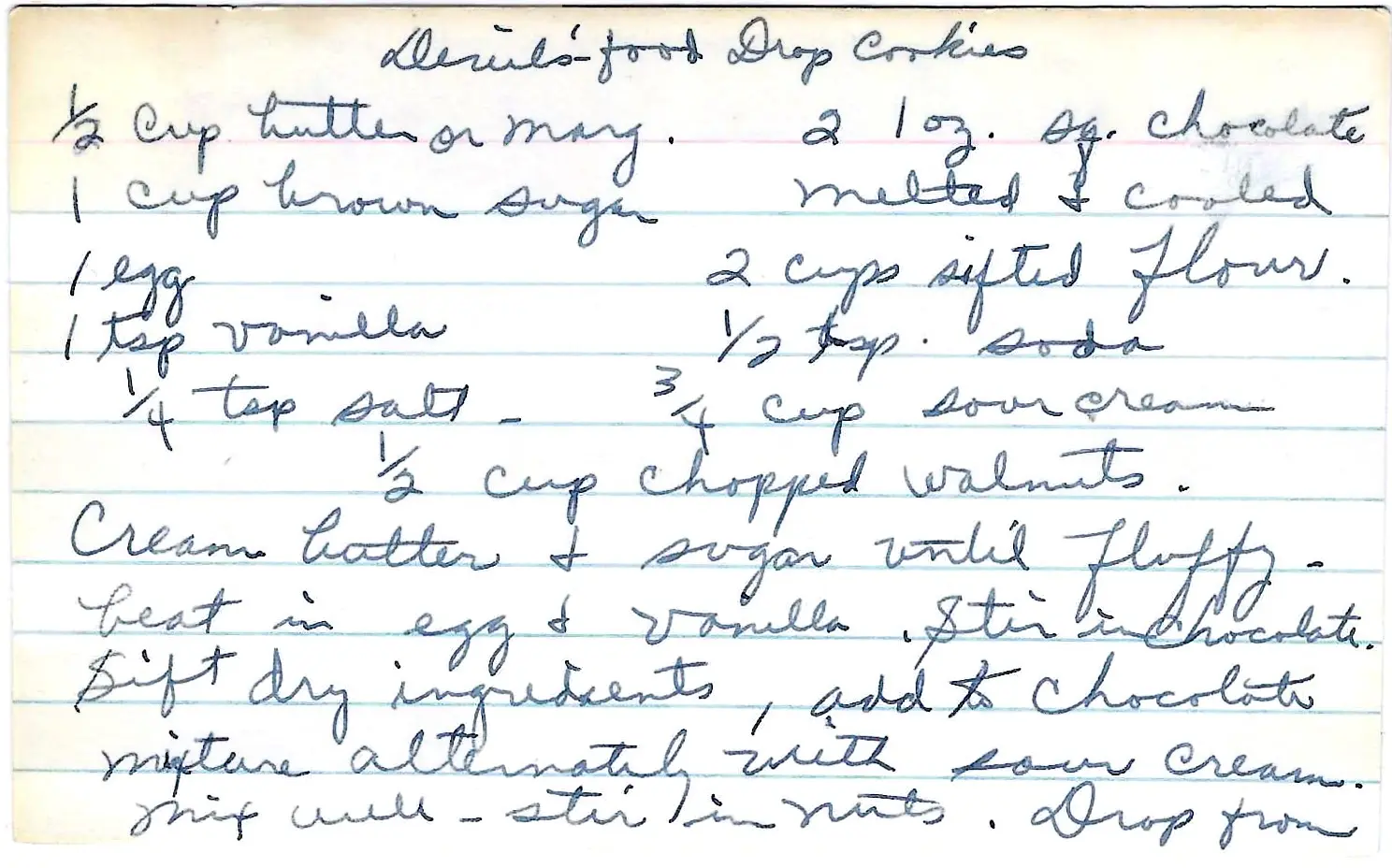 Original Handwritten Card