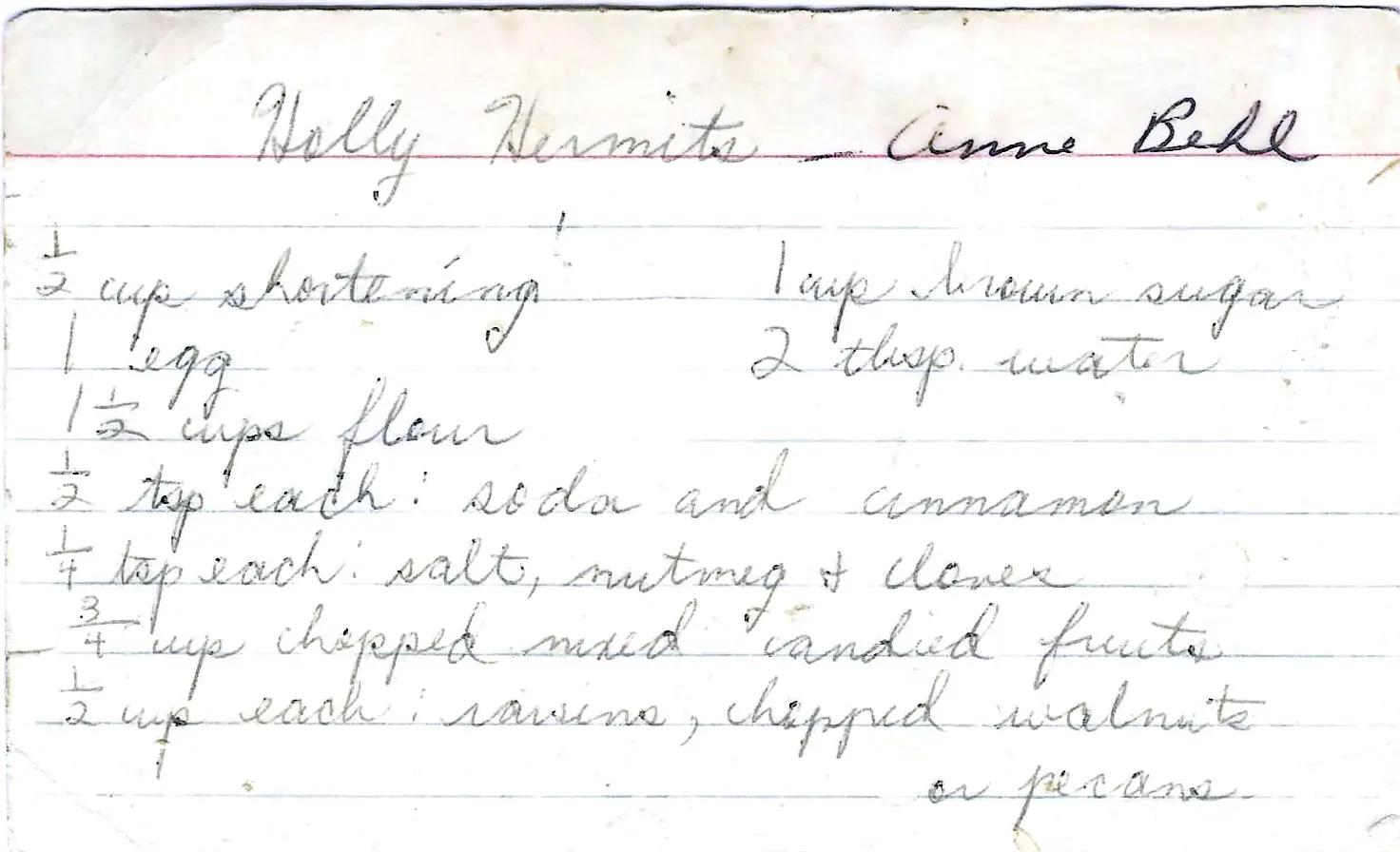 Original Handwritten Card