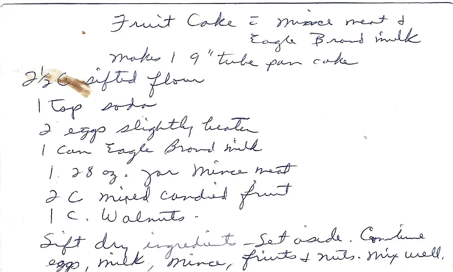 Original Handwritten Card