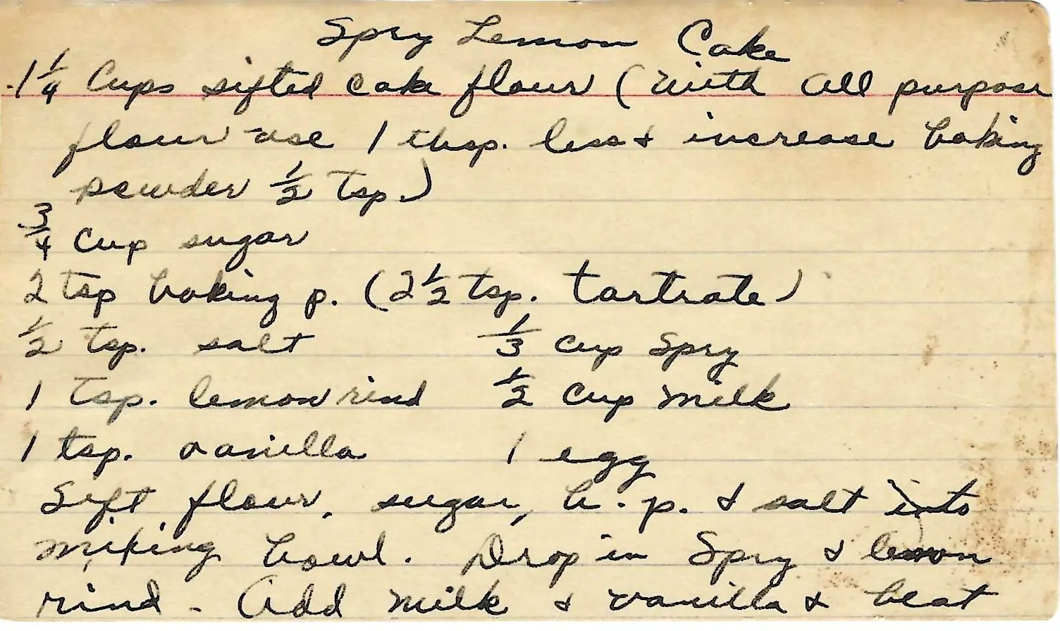 Original Handwritten Card