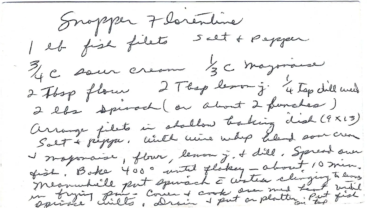 Original Handwritten Card