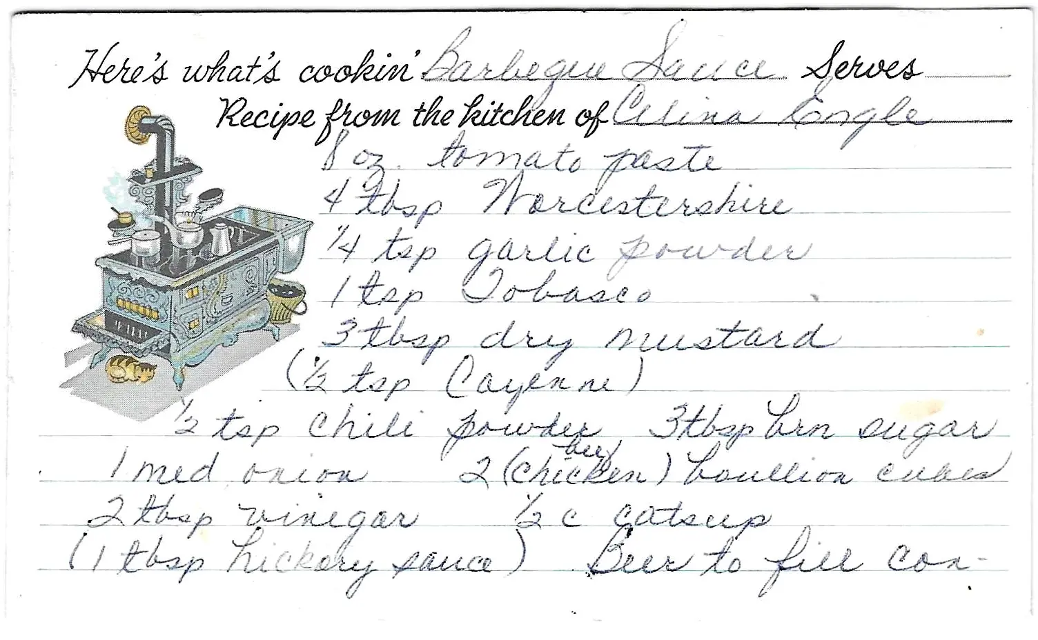 Original Handwritten Card