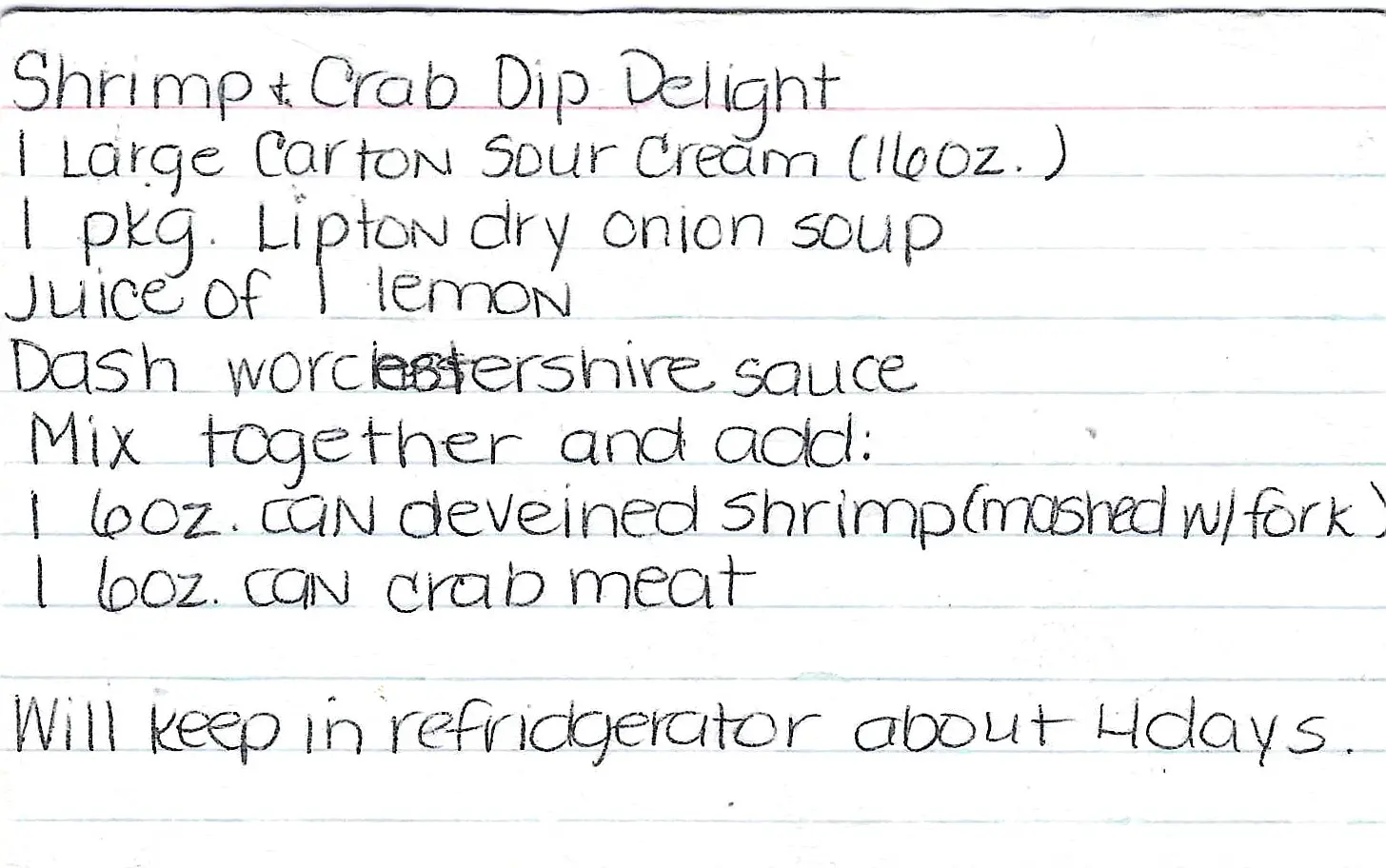 Original Handwritten Card