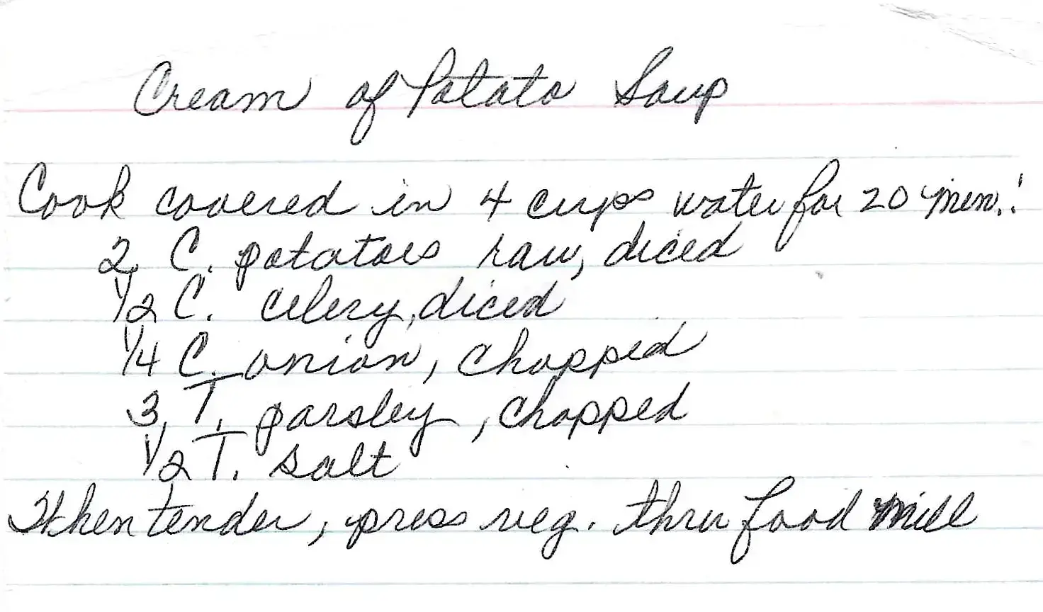 Original Handwritten Card
