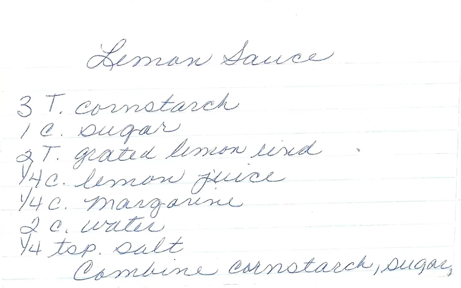 Original Handwritten Card
