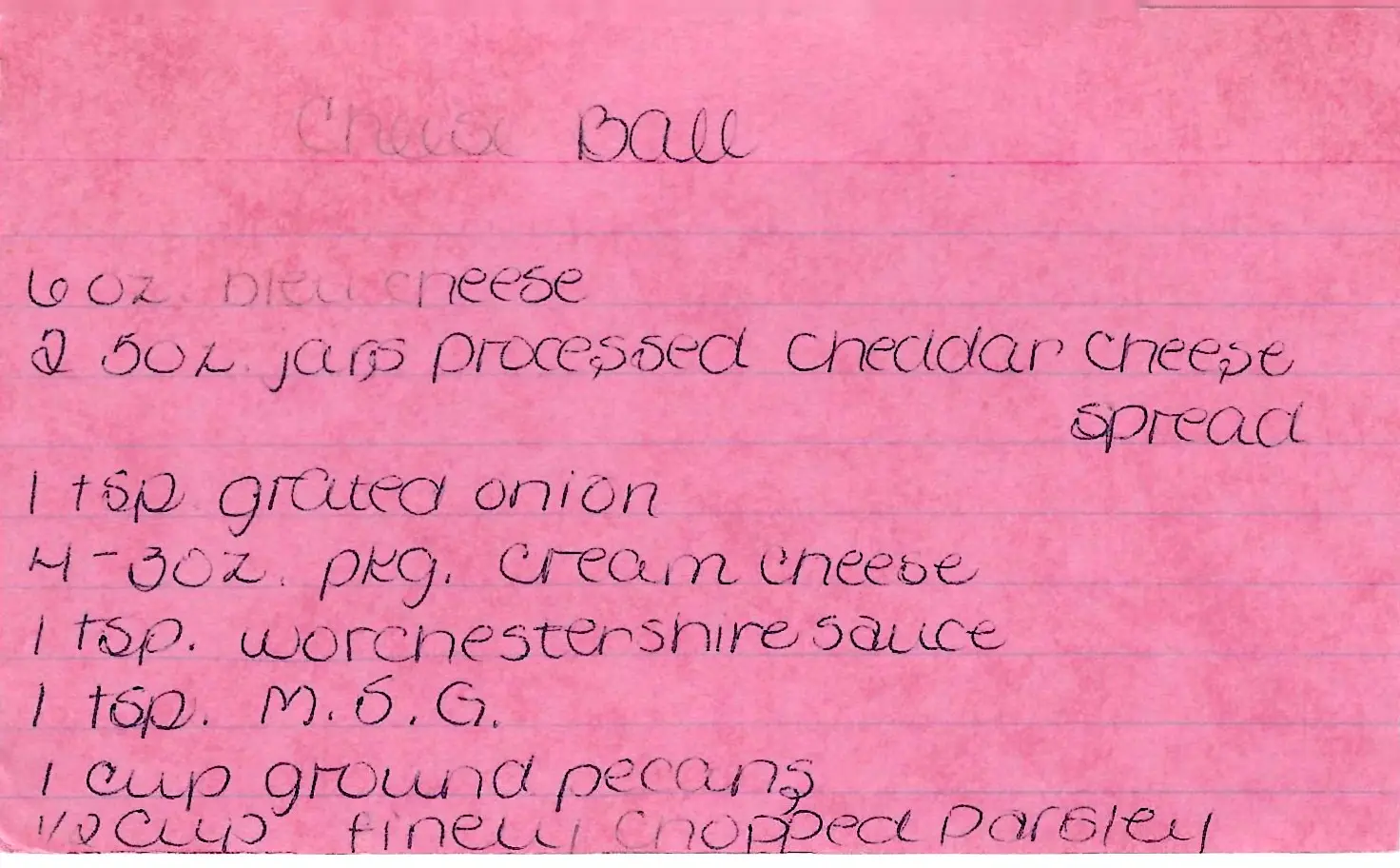 Original Handwritten Card