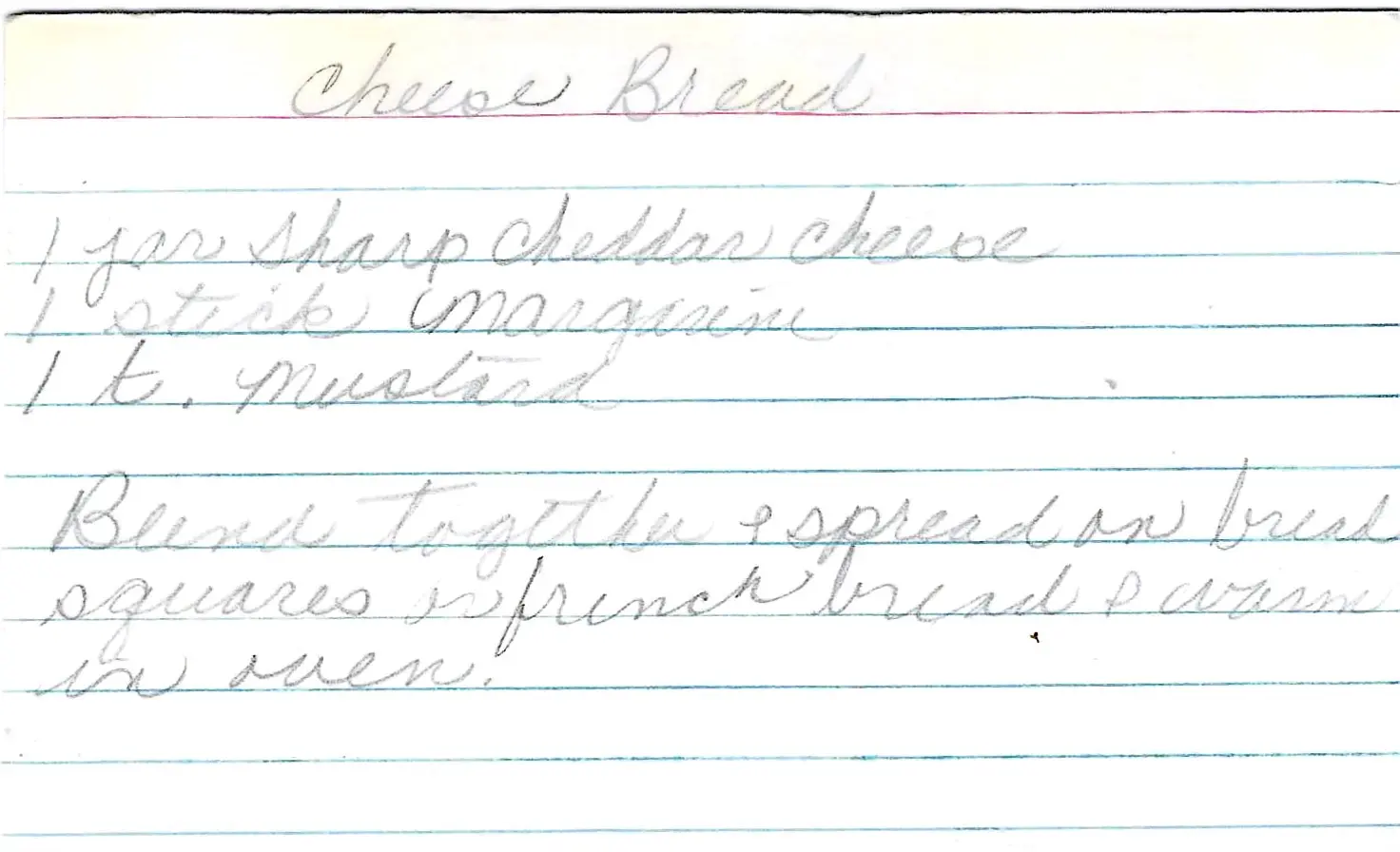 Original Handwritten Card
