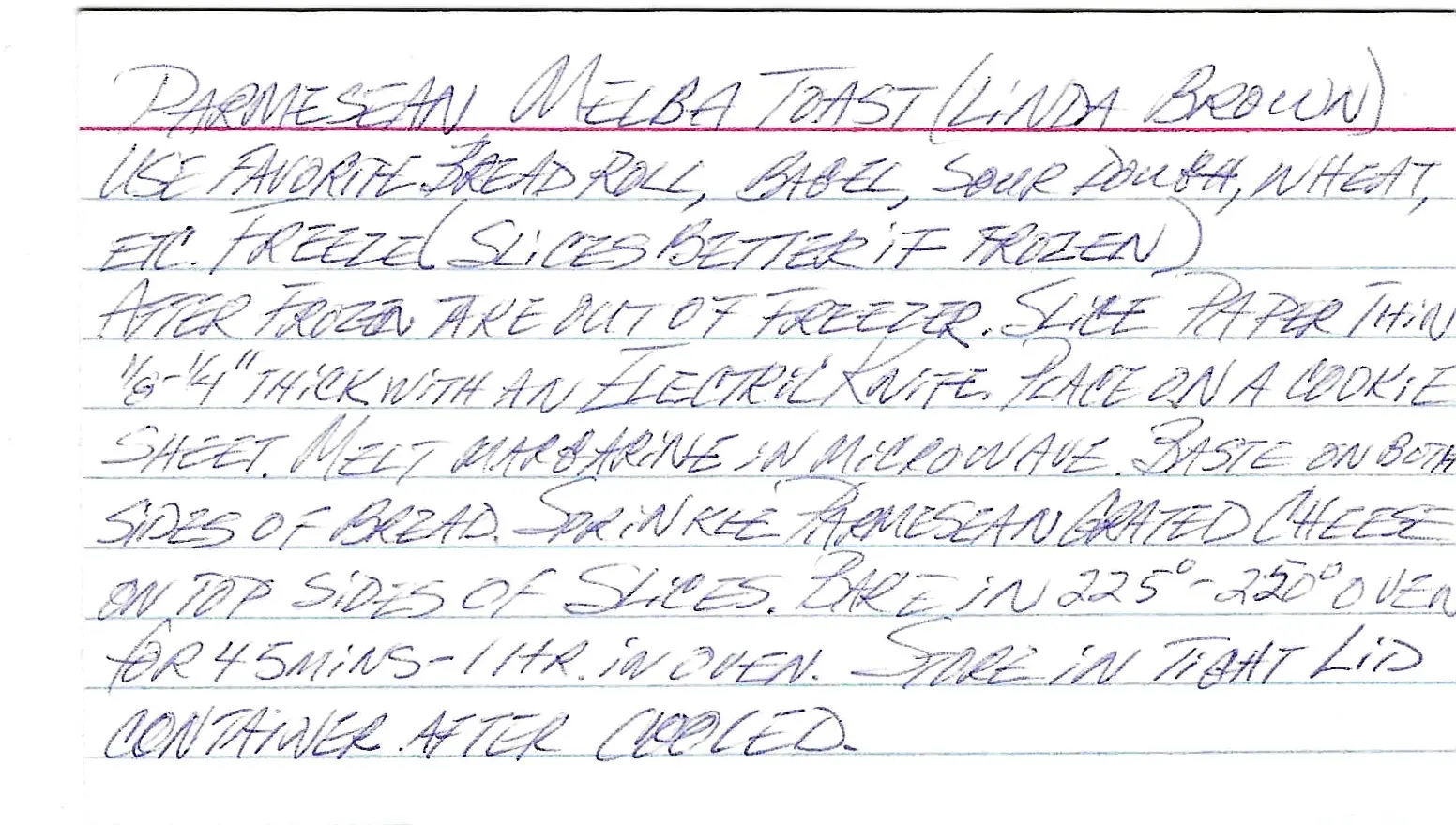Original Handwritten Card