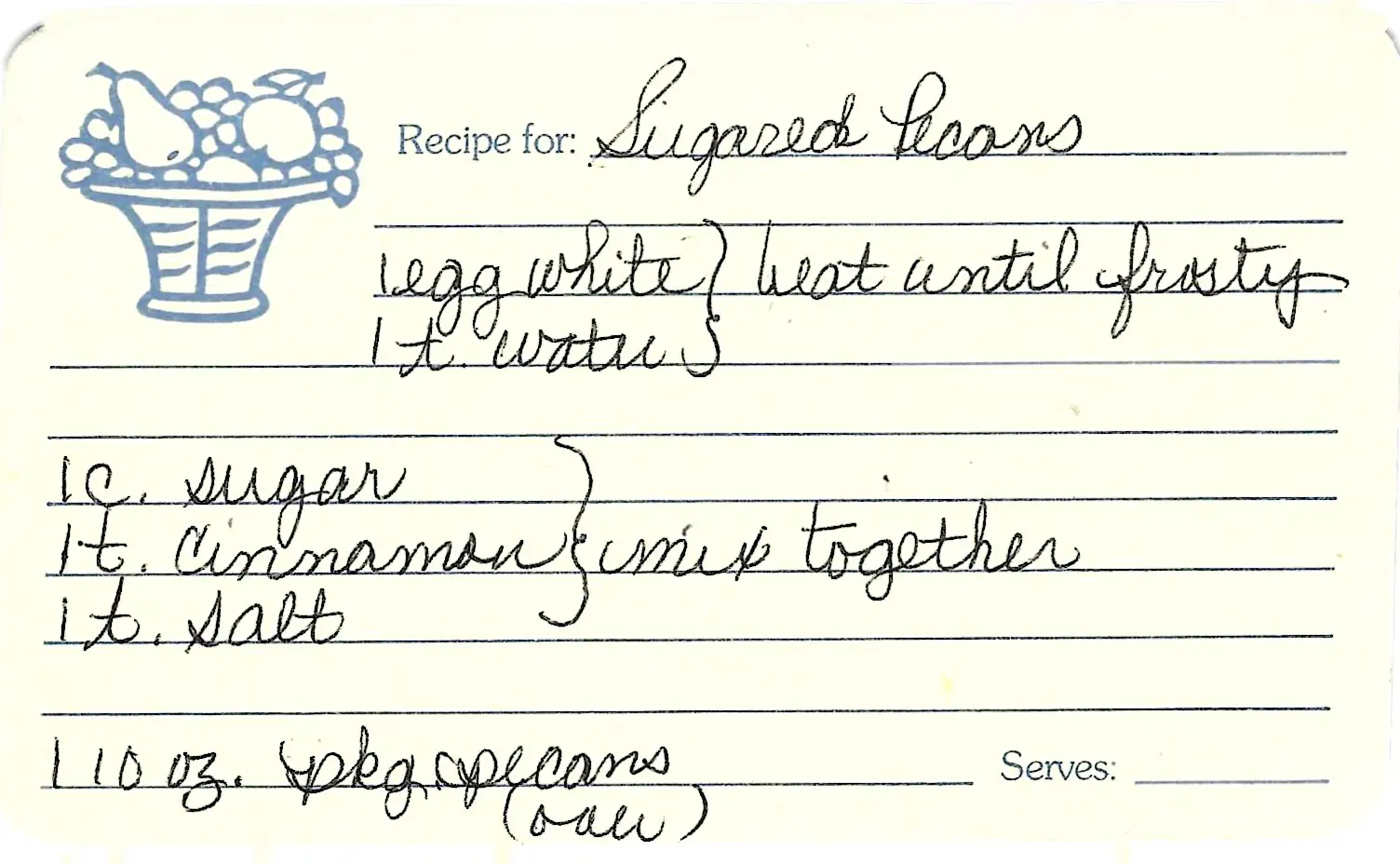 Original Handwritten Card