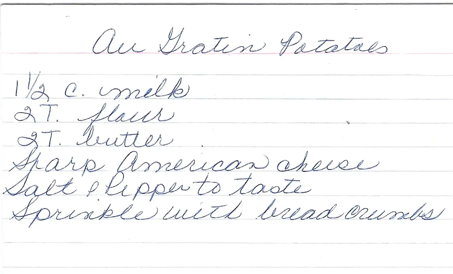 Original Handwritten Card