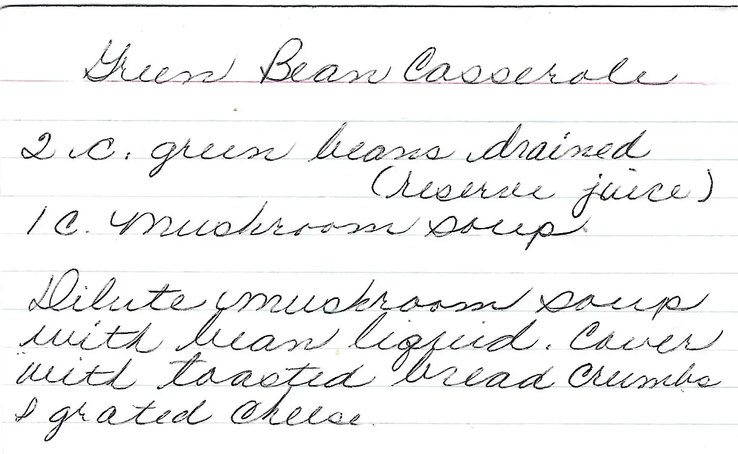 Original Handwritten Card