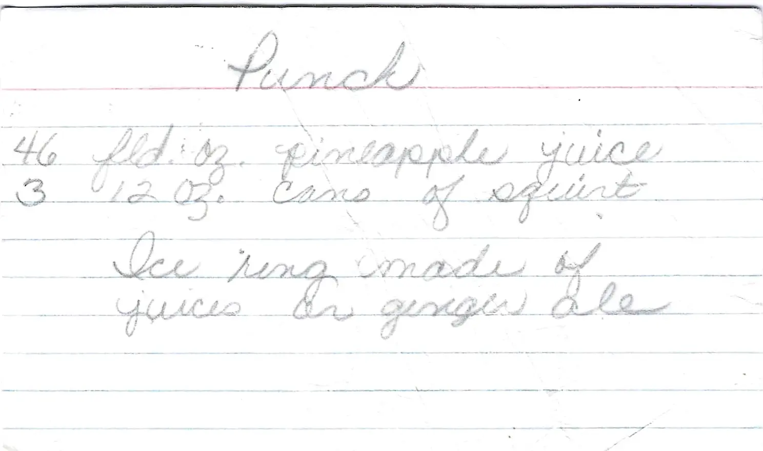 Original Handwritten Card