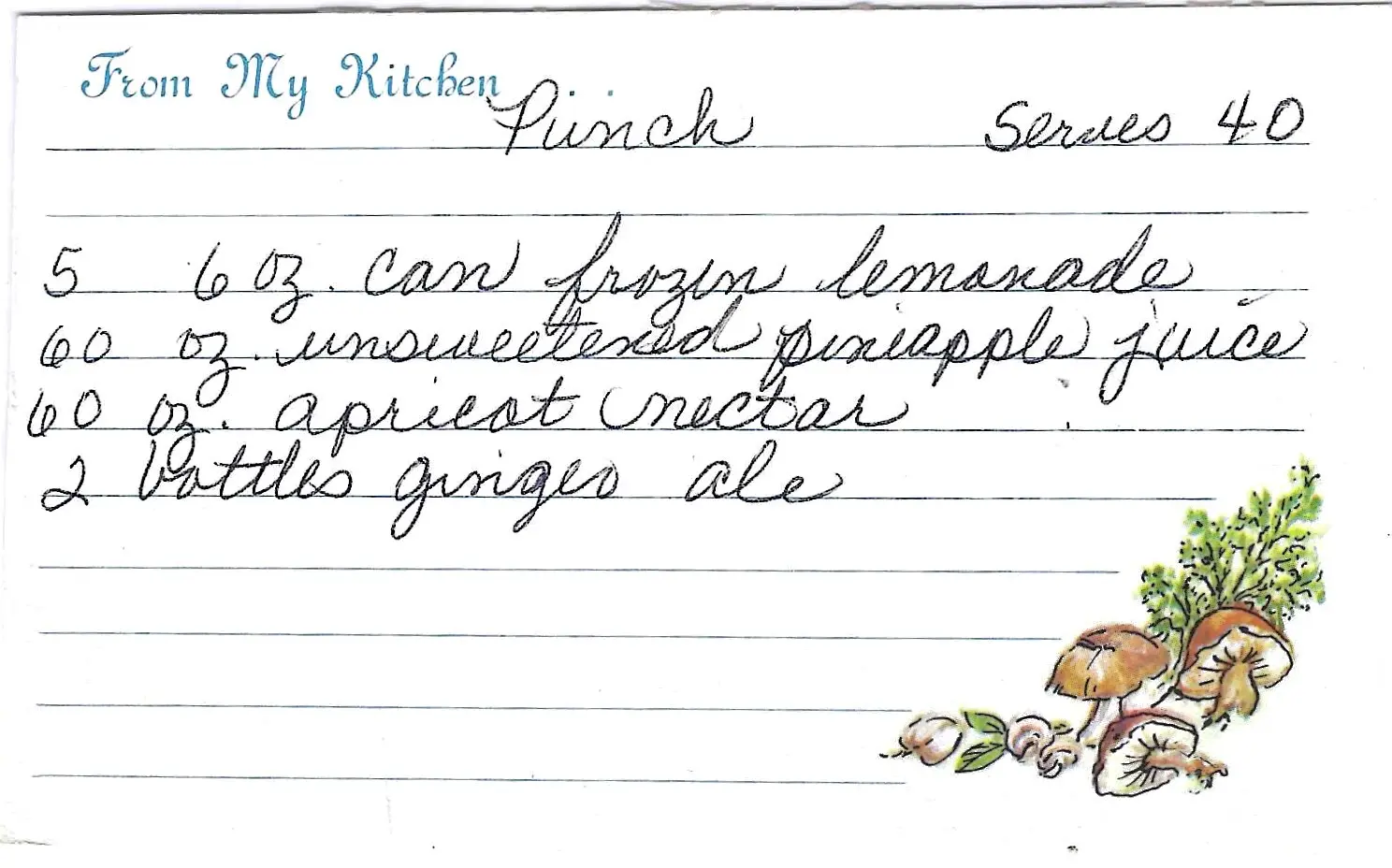 Original Handwritten Card