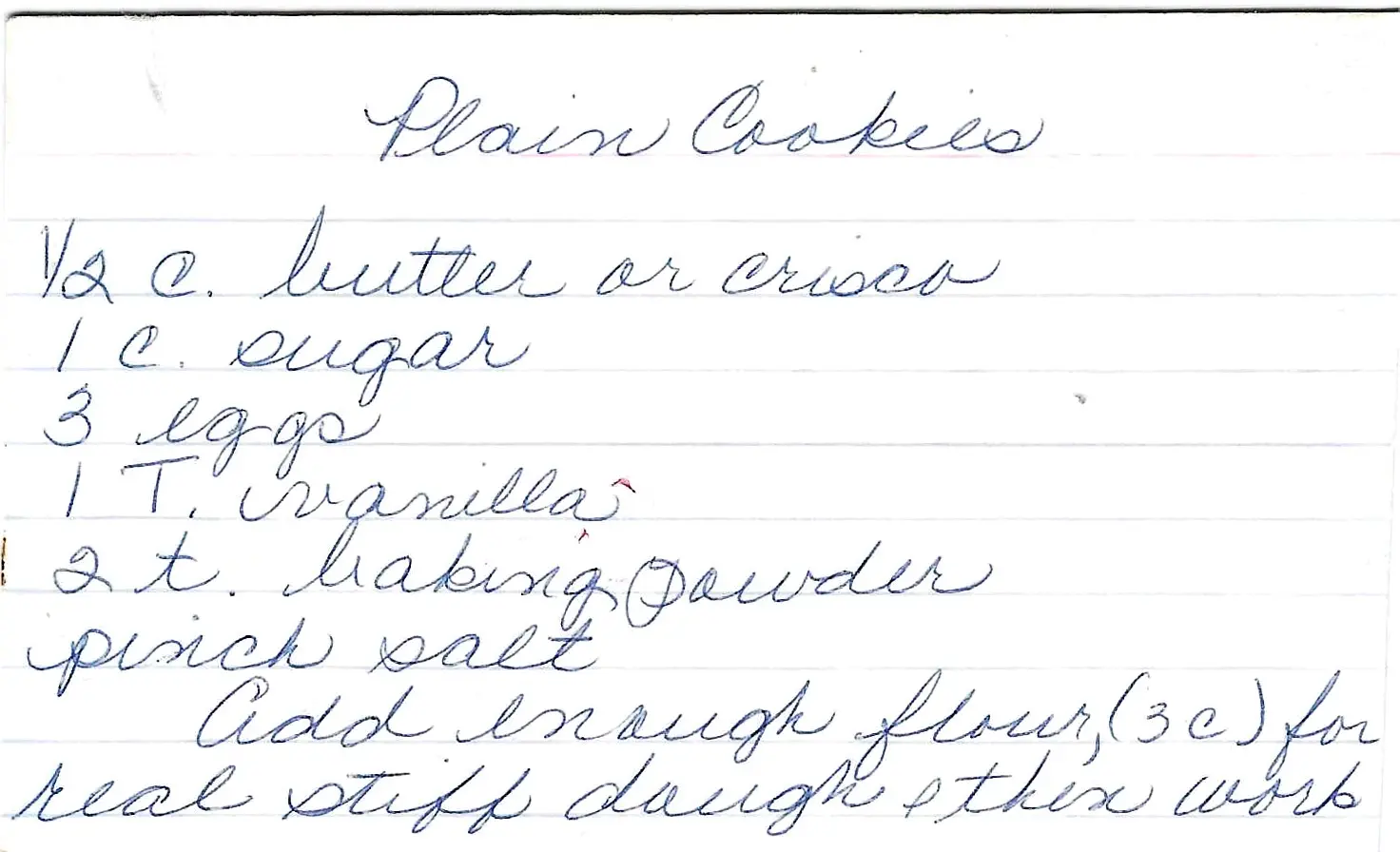 Original Handwritten Card