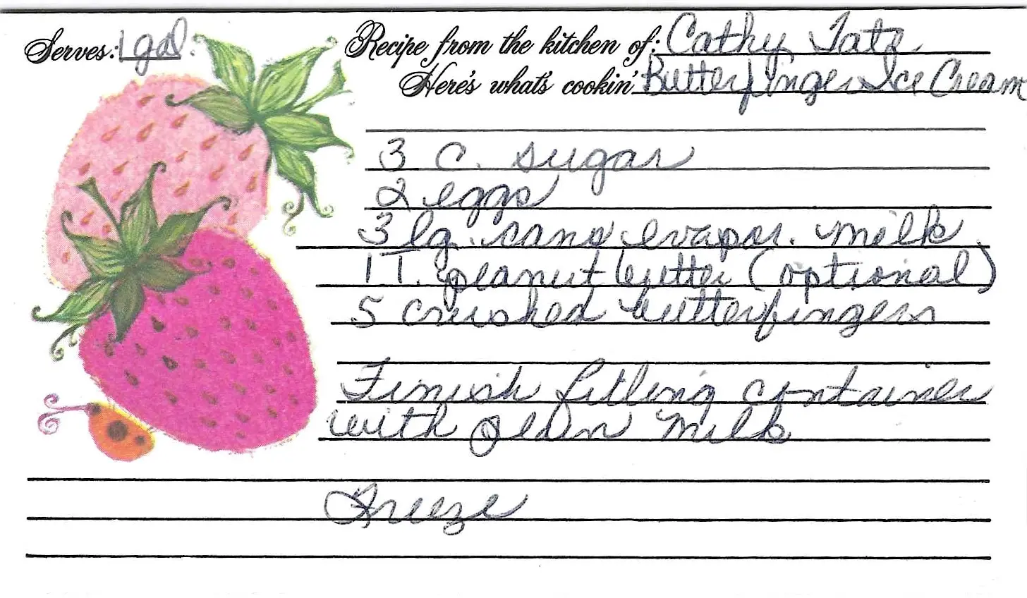 Original Handwritten Card