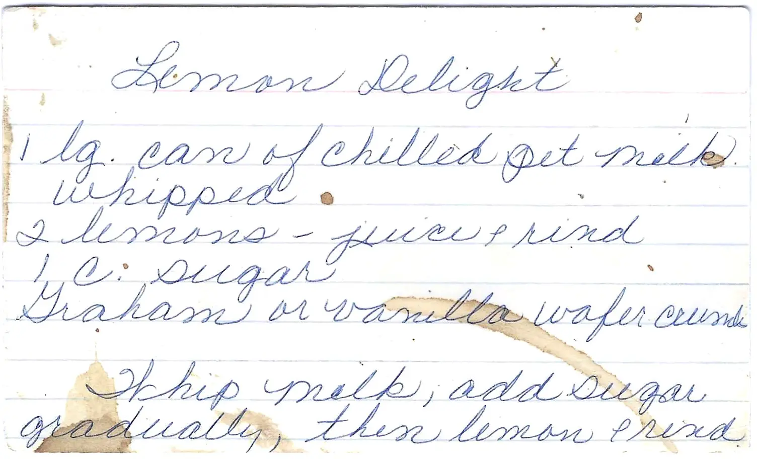 Original Handwritten Card