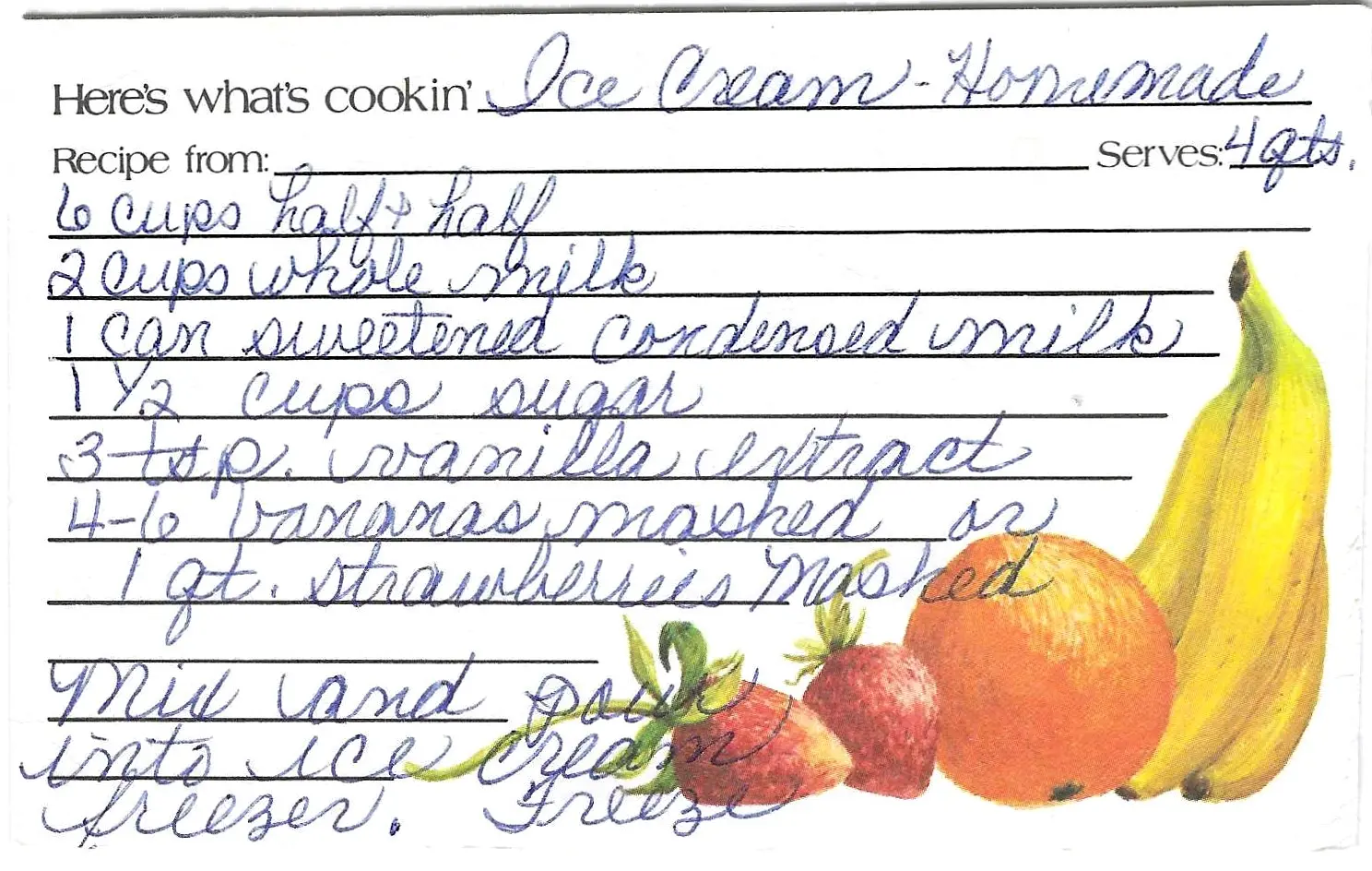 Original Handwritten Card