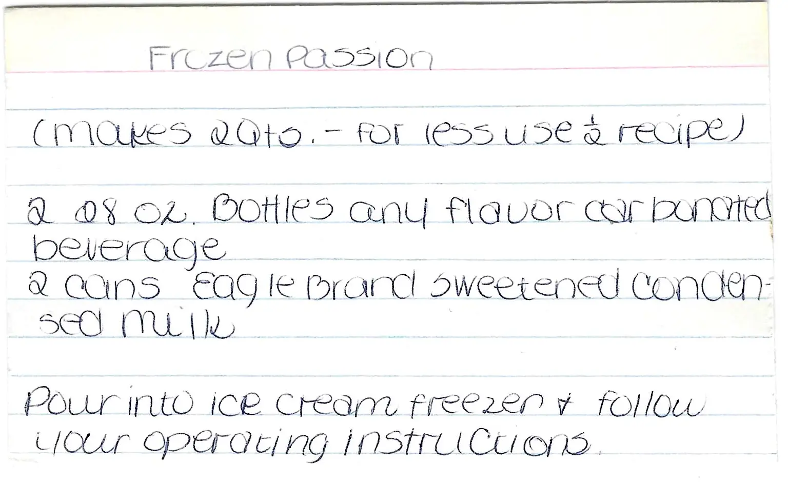 Original Handwritten Card