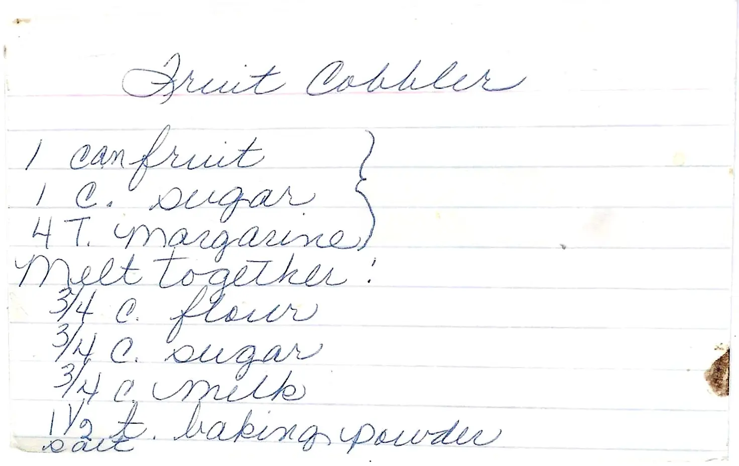 Original Handwritten Card