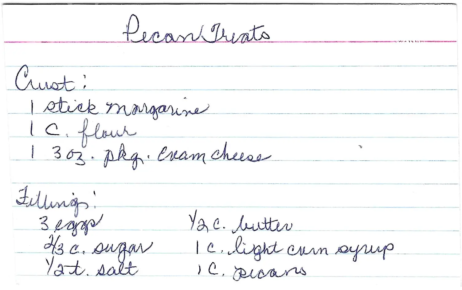 Original Handwritten Card