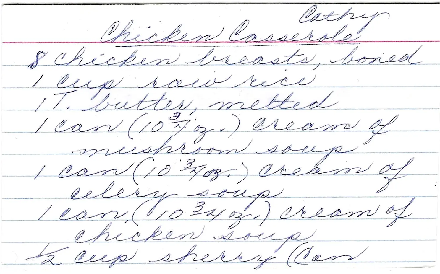 Original Handwritten Card