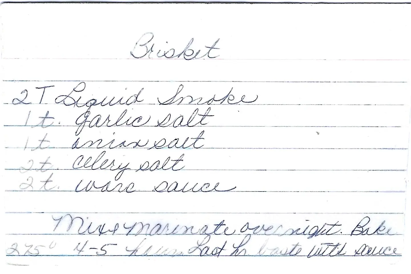 Original Handwritten Card
