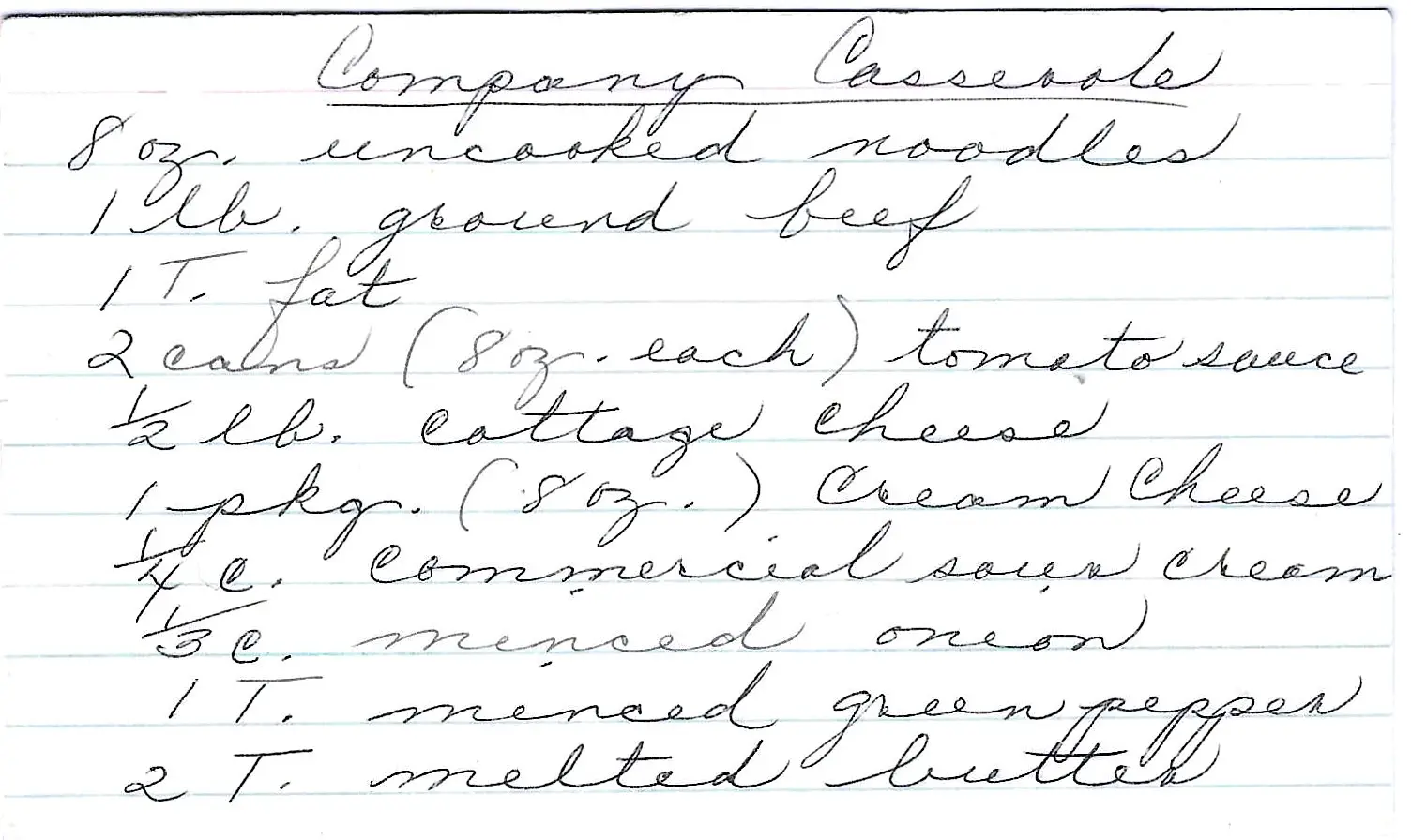 Original Handwritten Card