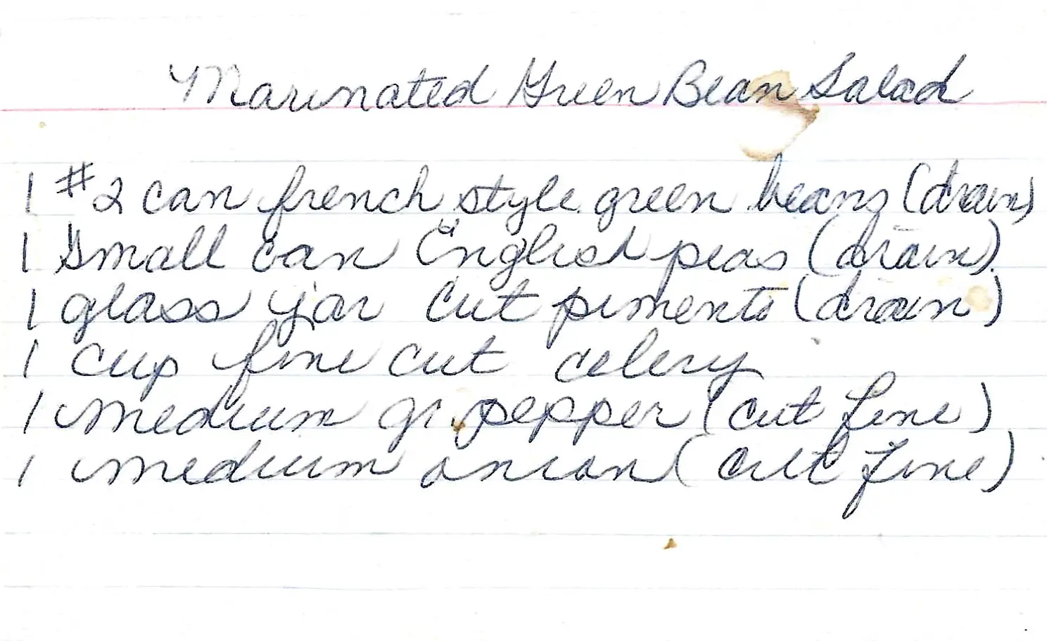 Original Handwritten Card
