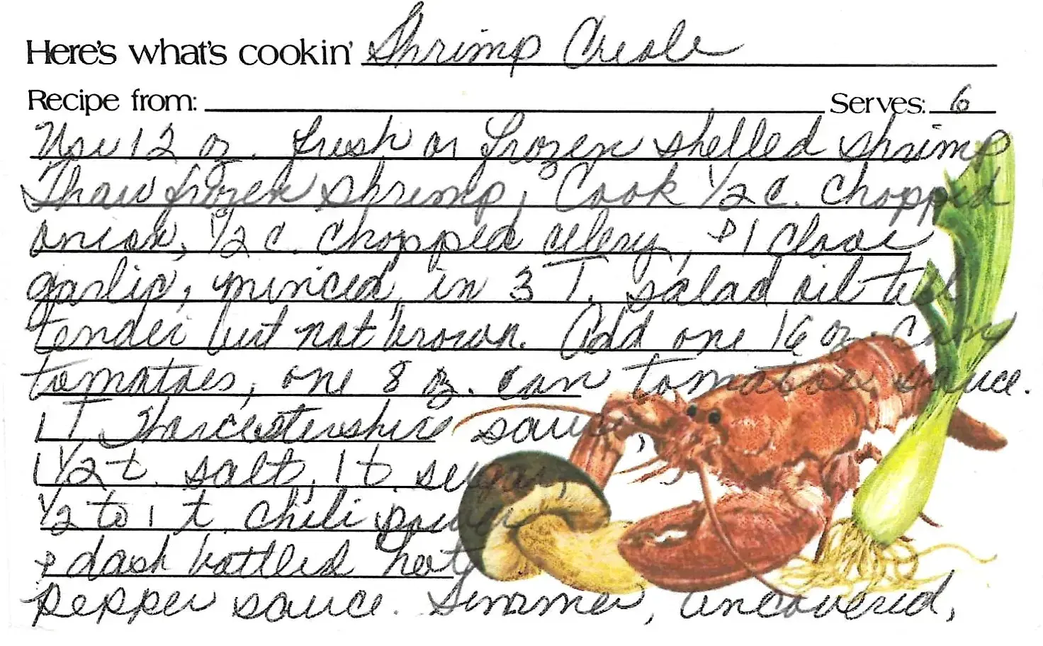 Original Handwritten Card