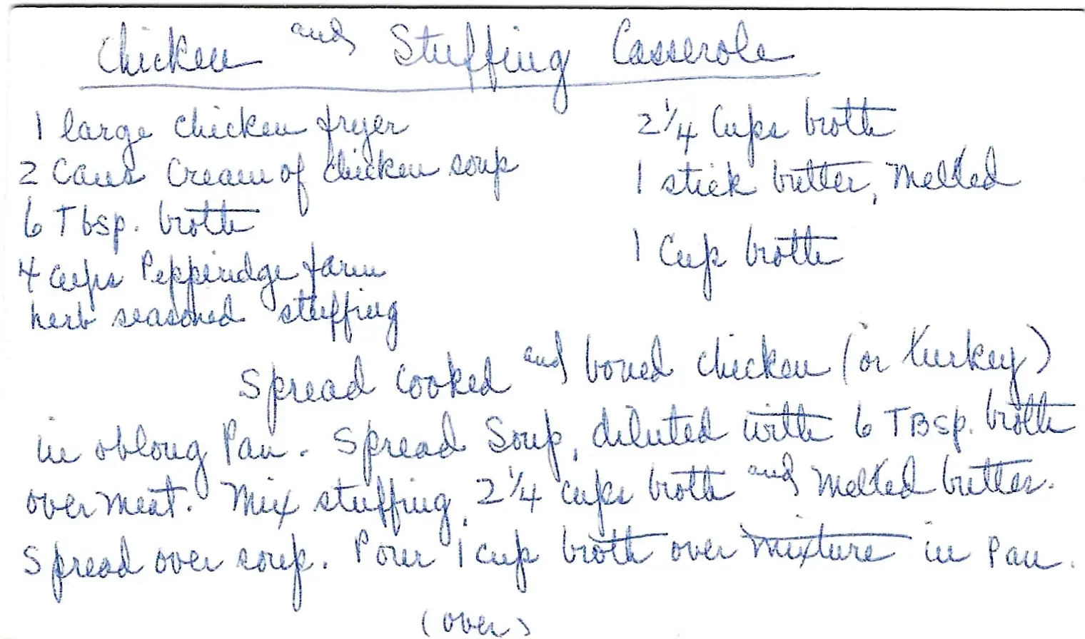 Original Handwritten Card