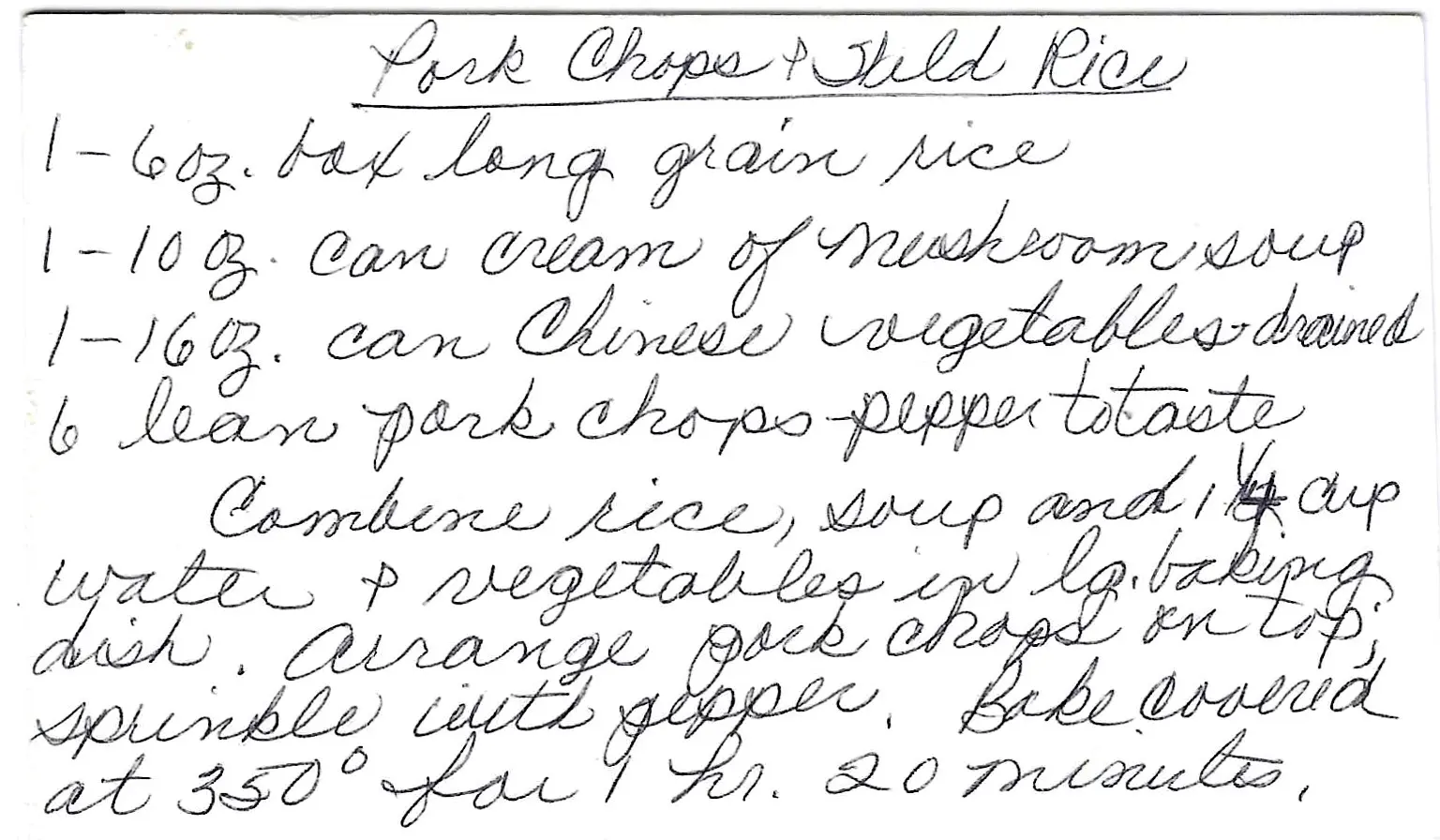 Original Handwritten Card