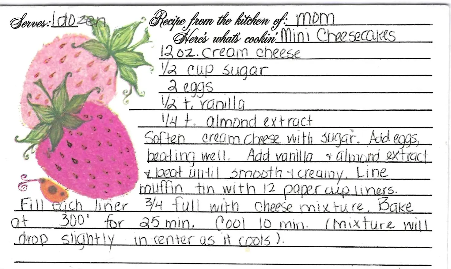 Original Handwritten Card