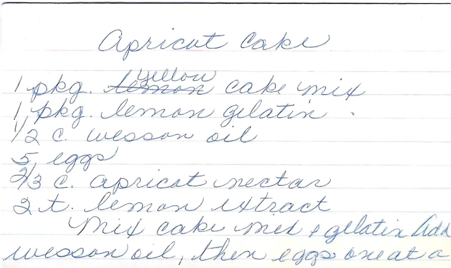 Original Handwritten Card
