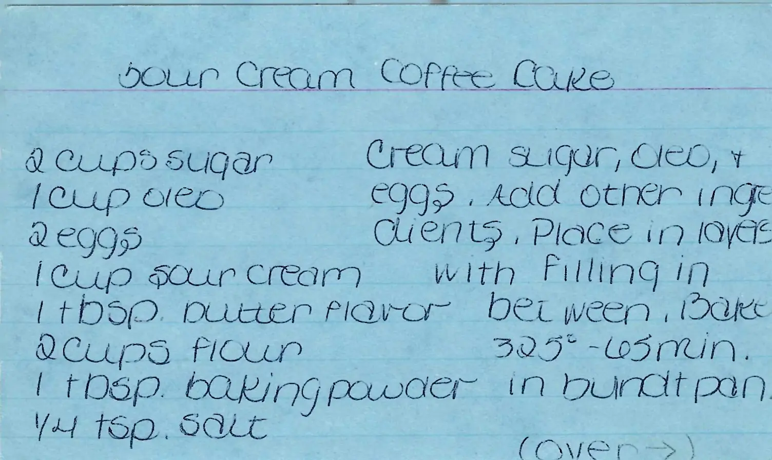 Original Handwritten Card