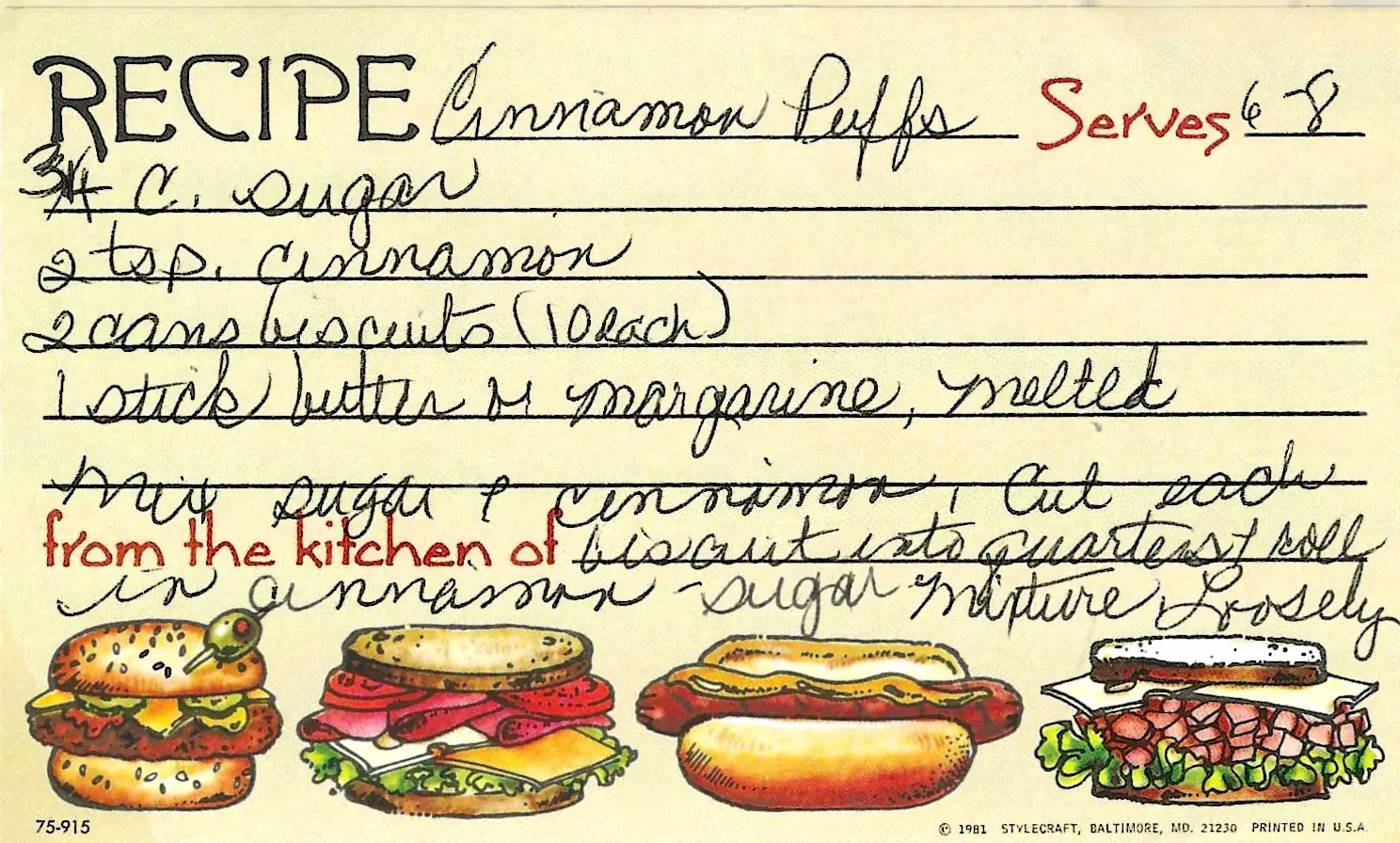 Original Handwritten Card