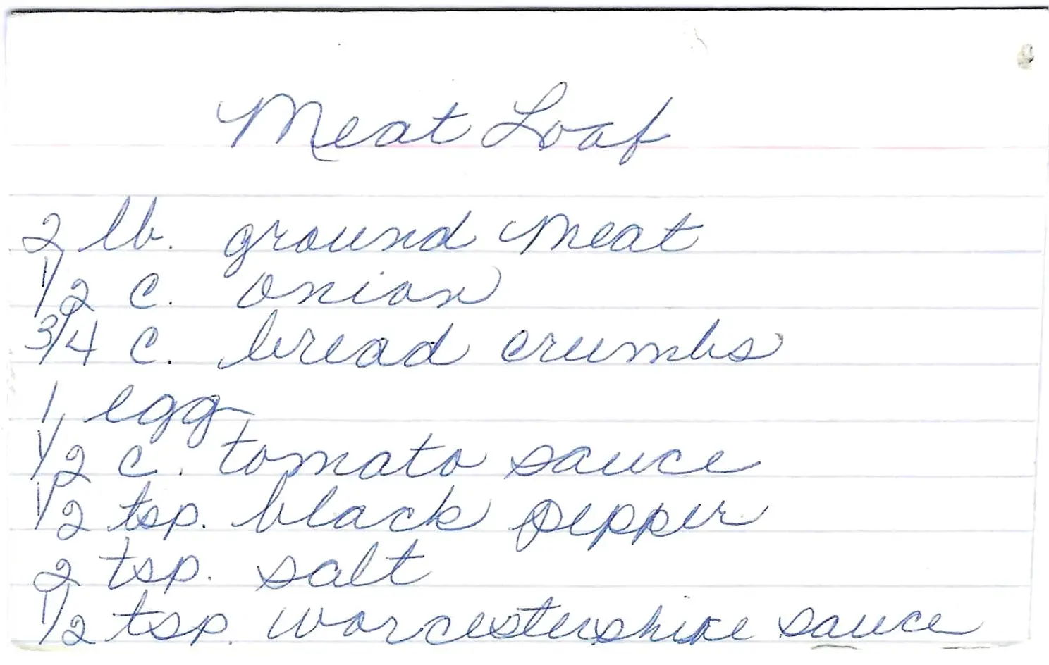 Original Handwritten Card