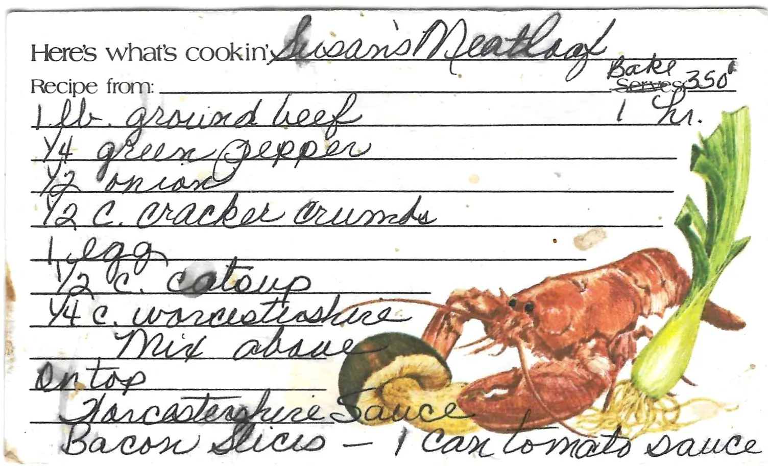 Original Handwritten Card