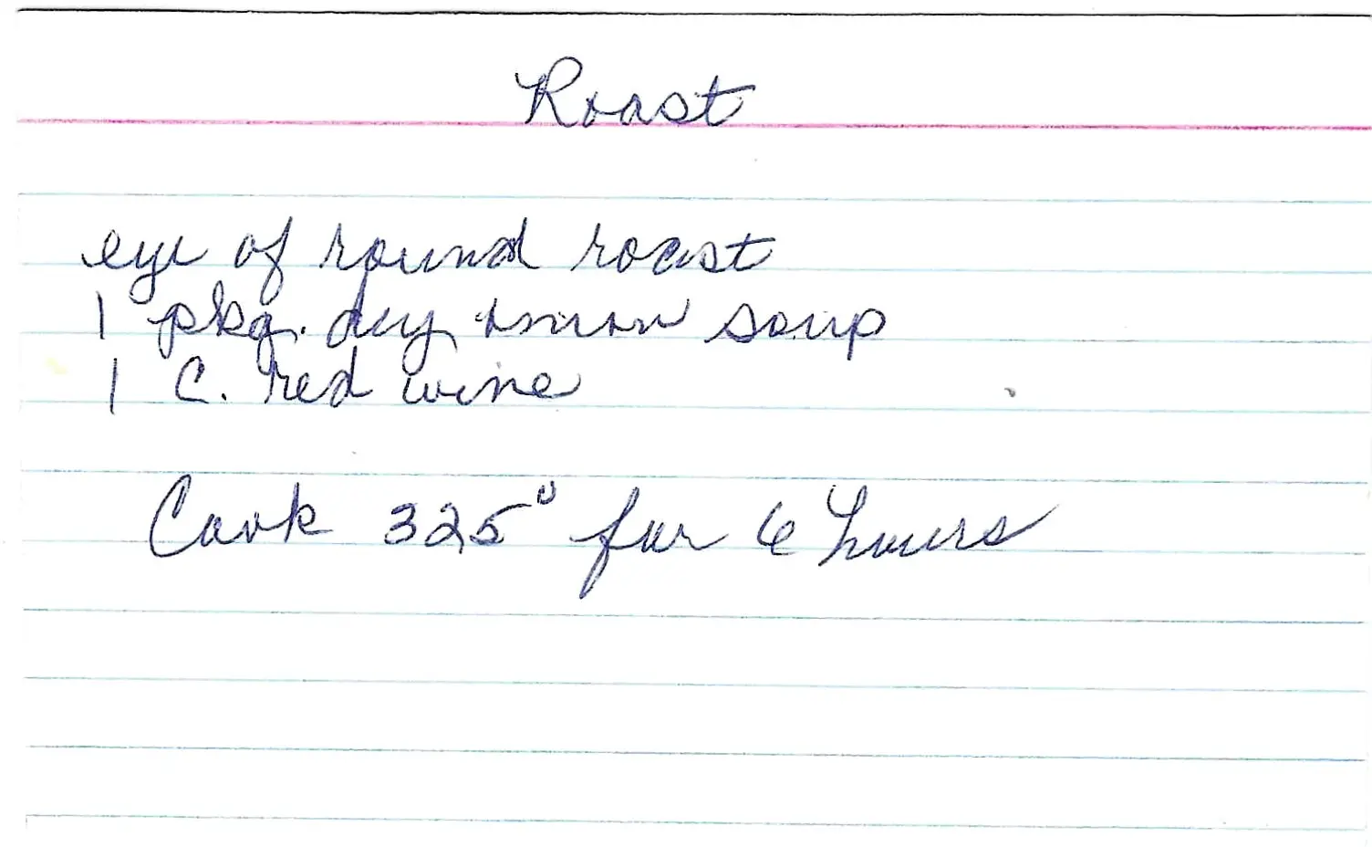 Original Handwritten Card