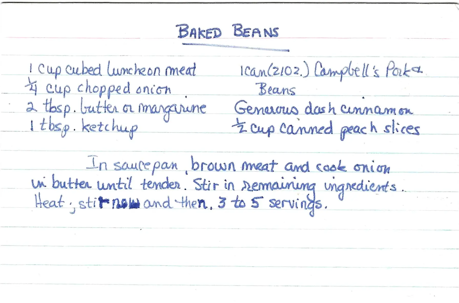 Original Handwritten Card