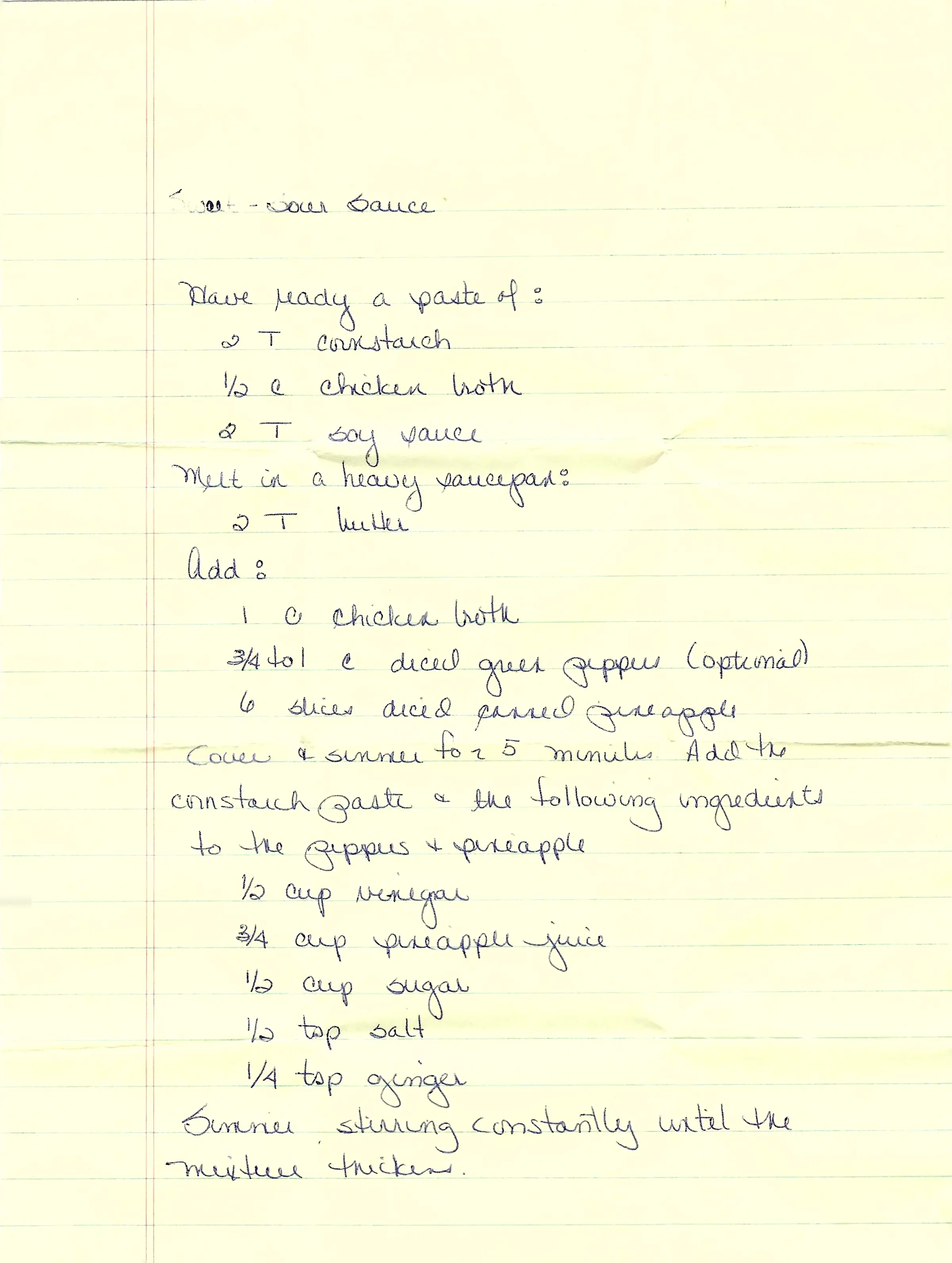 Original Handwritten Card