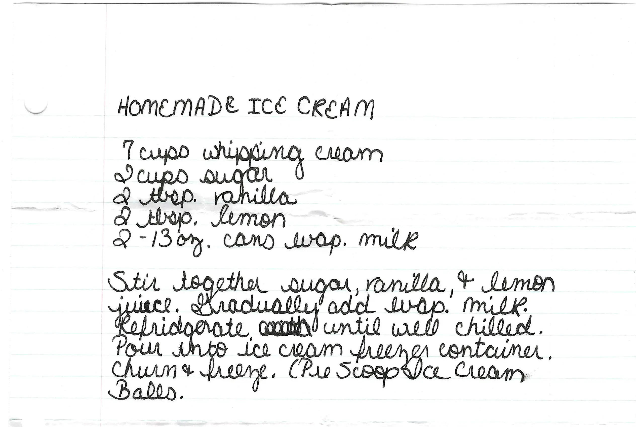Original Handwritten Card