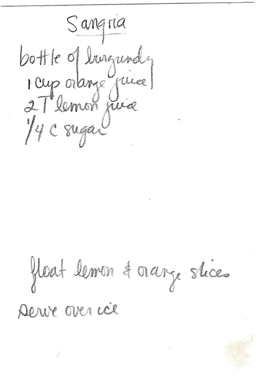 Original Handwritten Card