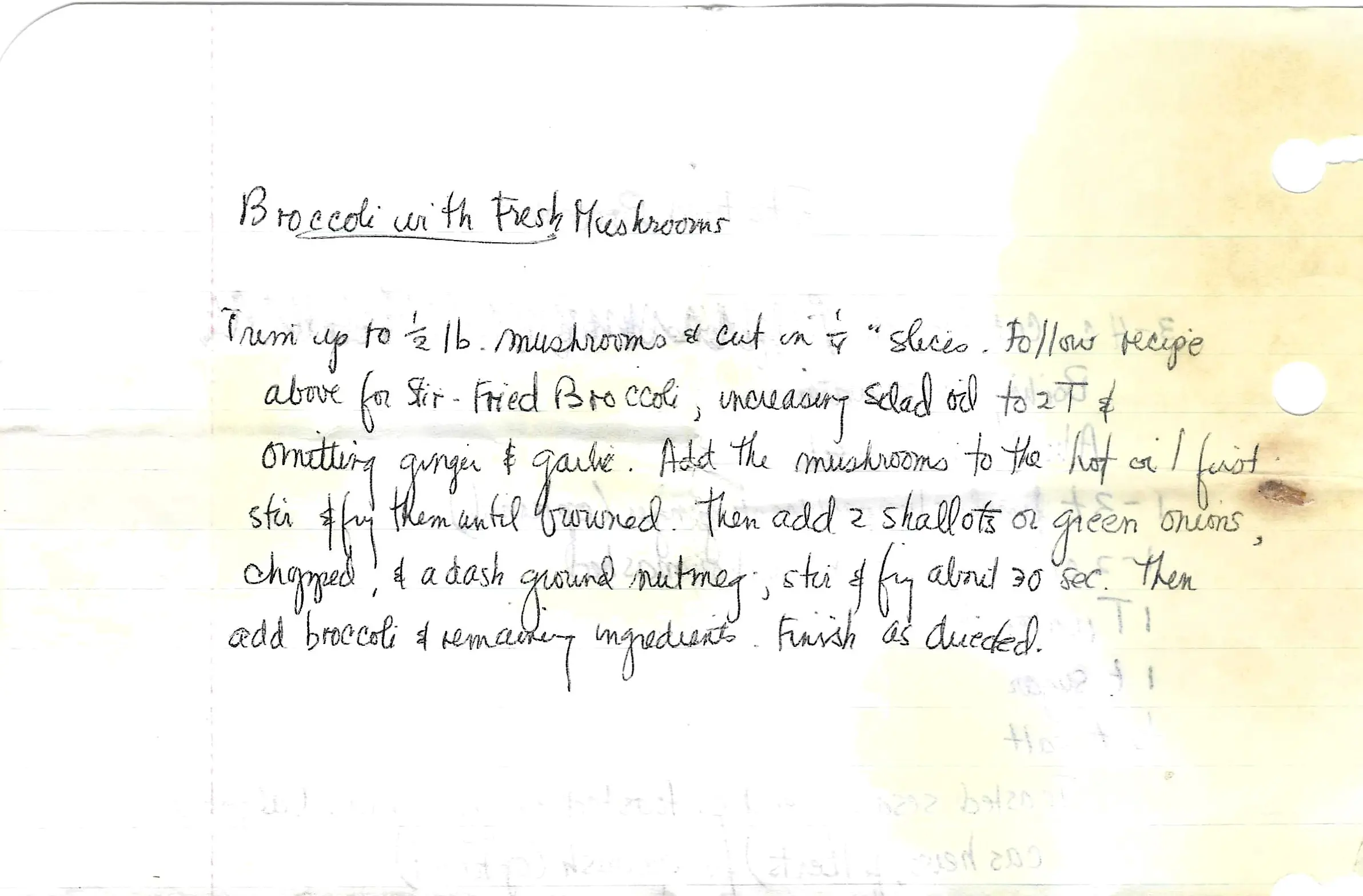 Original Handwritten Card