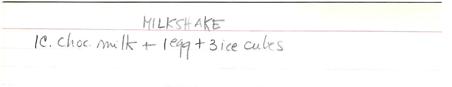 Original Handwritten Card