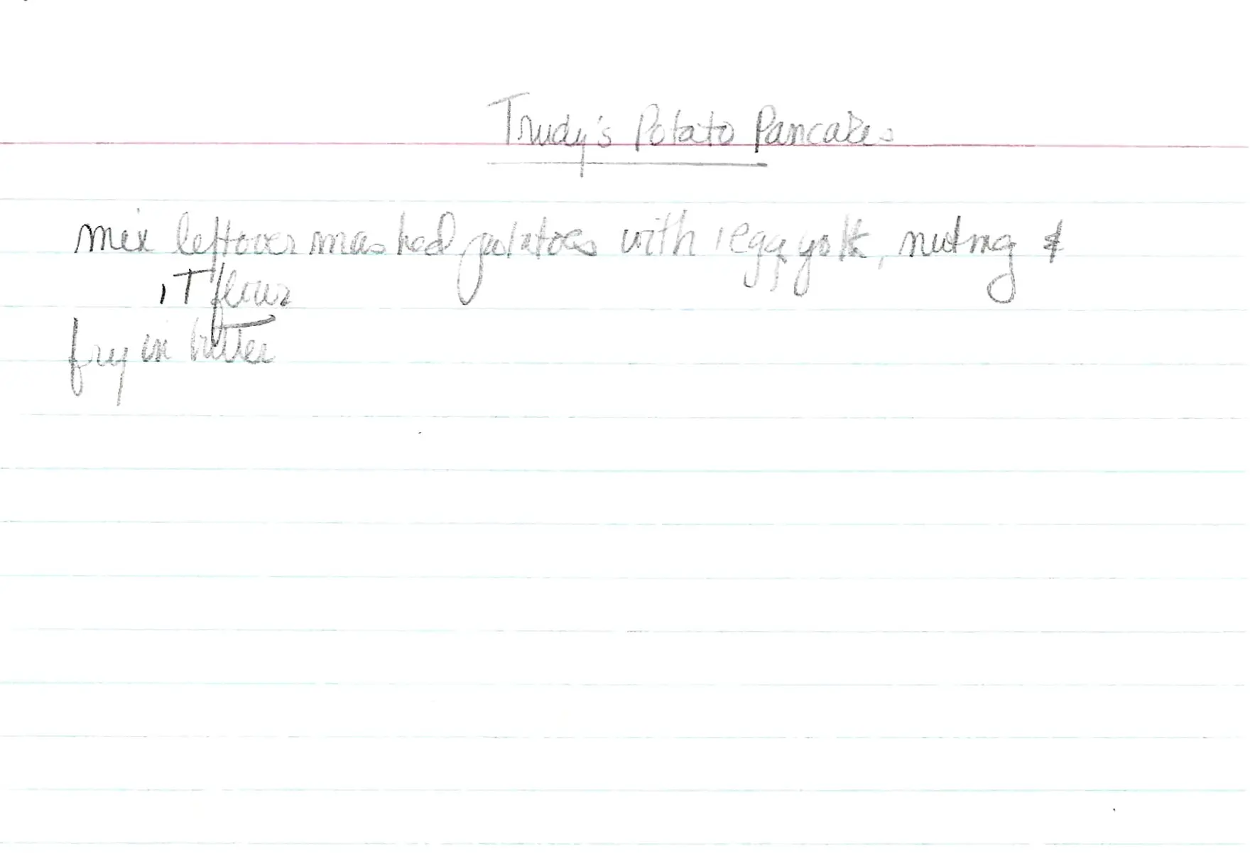 Original Handwritten Card