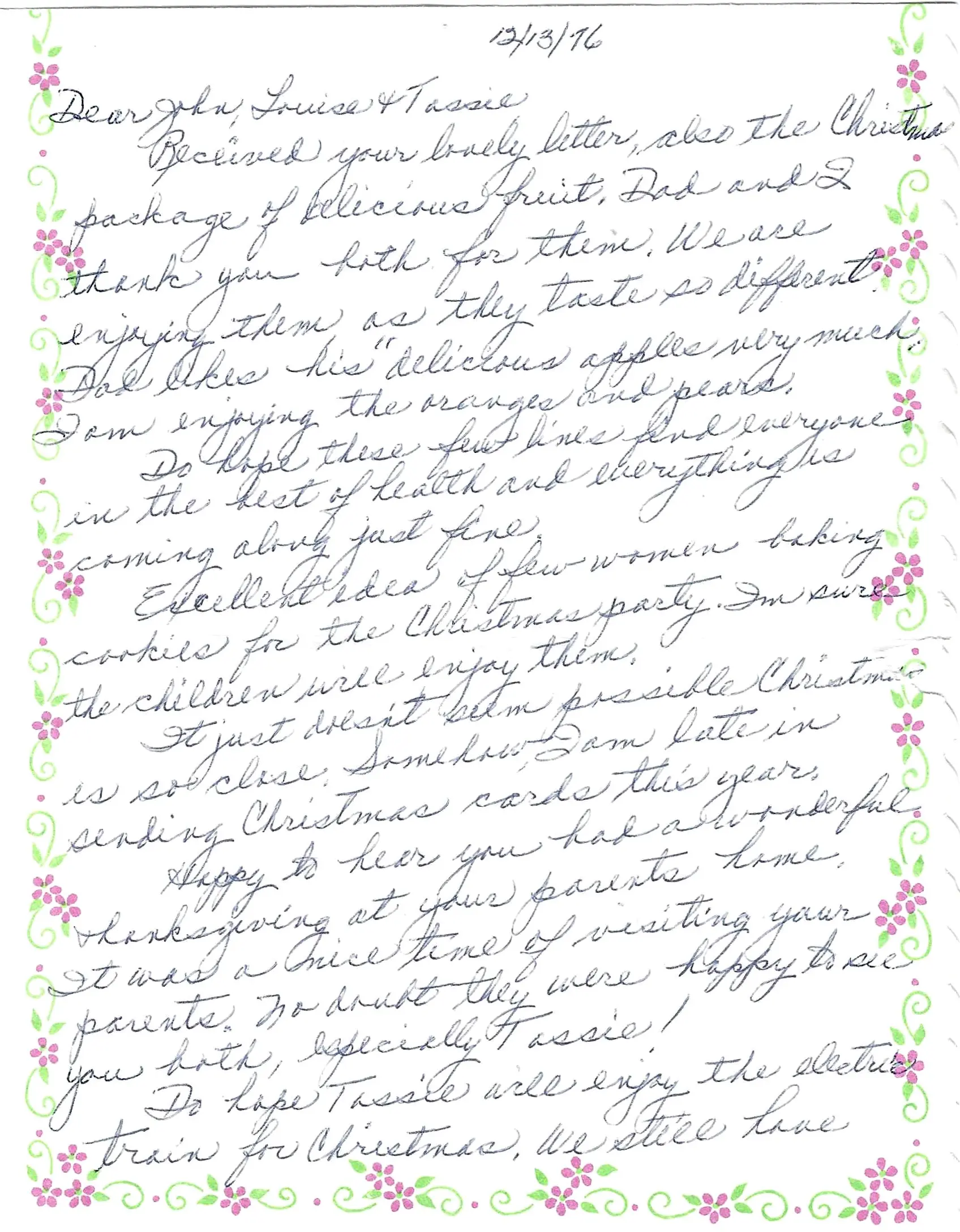 Original Handwritten Card