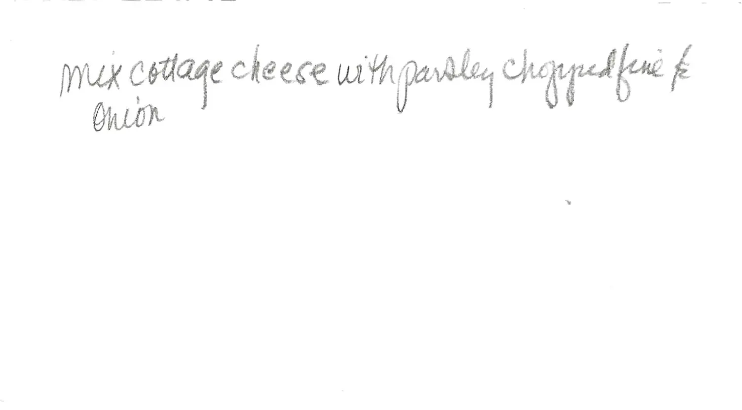 Original Handwritten Card