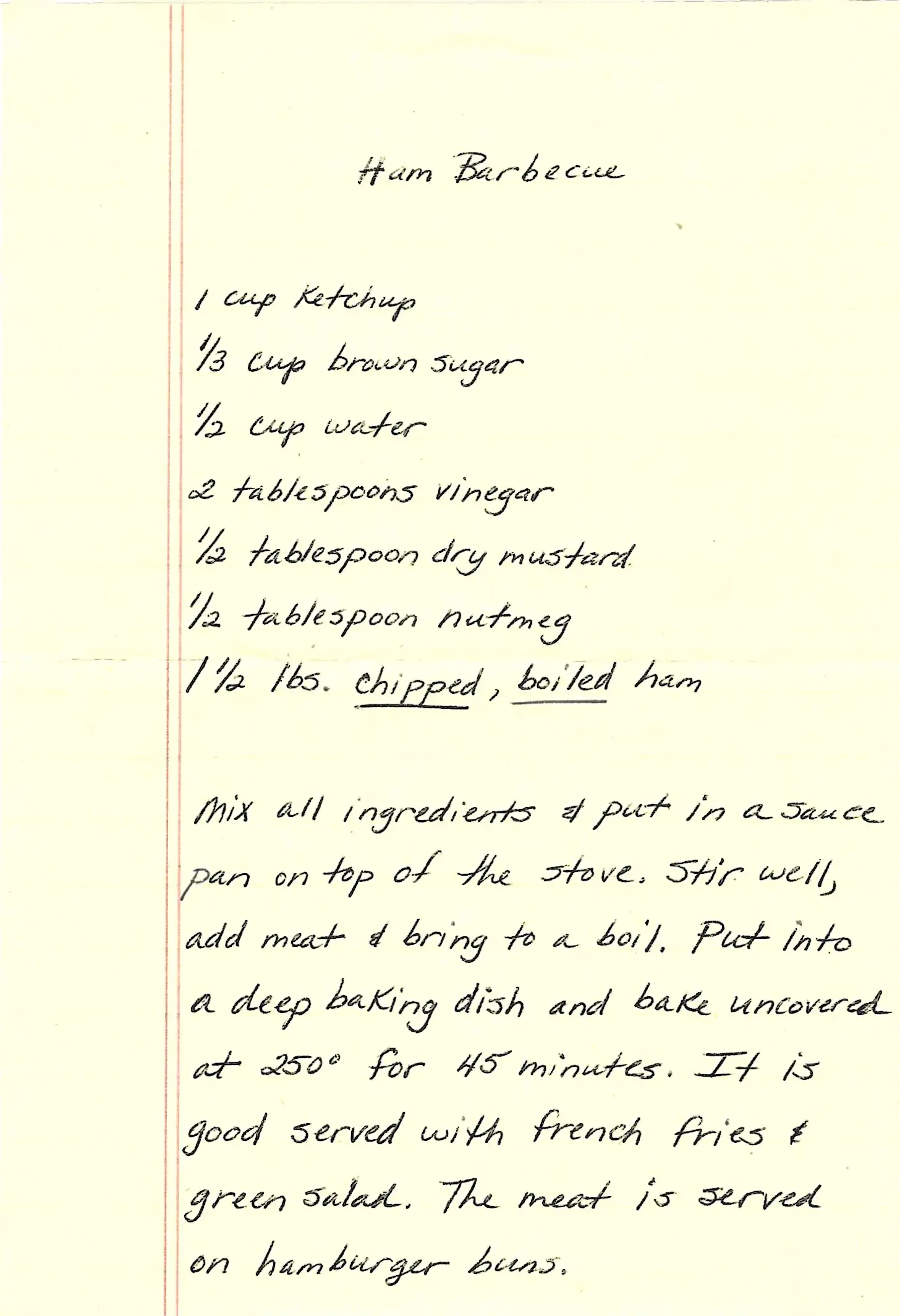 Original Handwritten Card