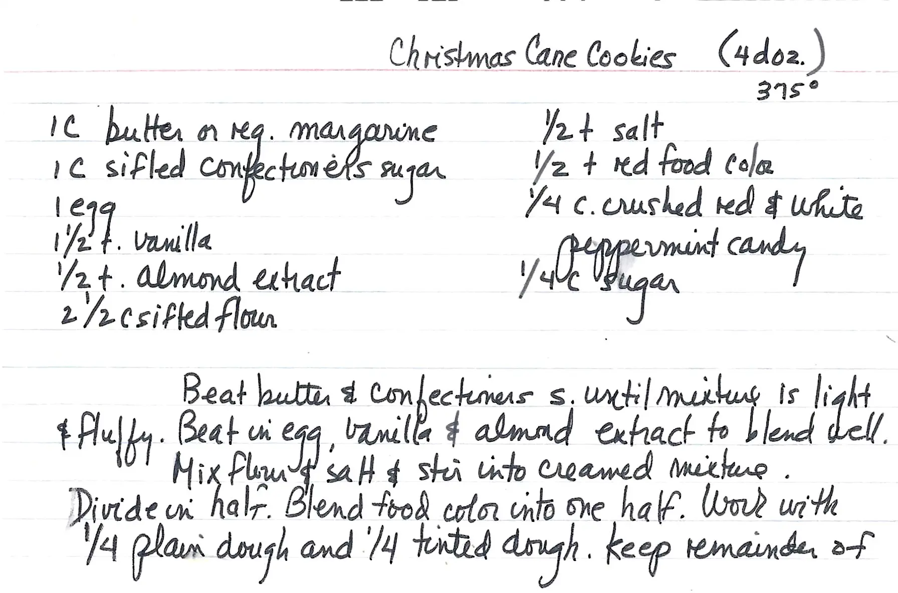 Original Handwritten Card