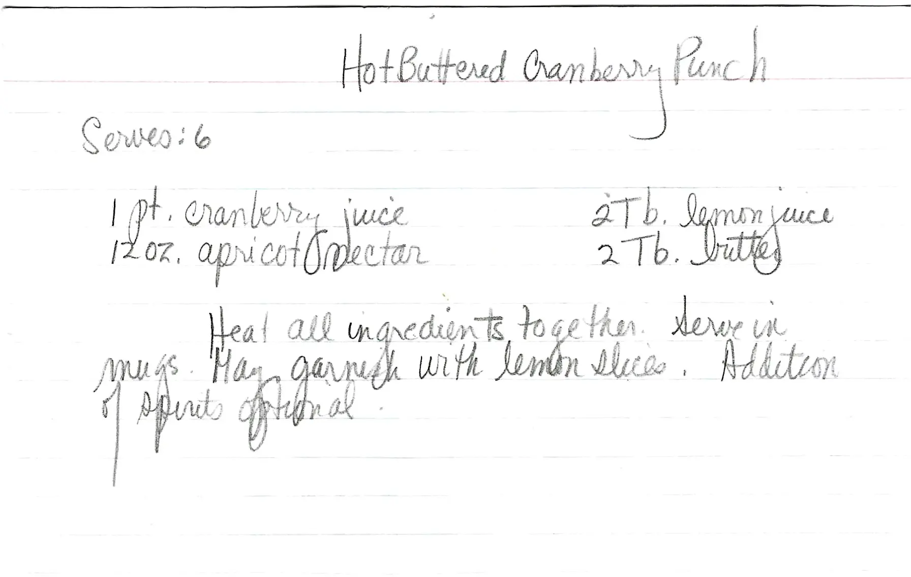 Original Handwritten Card